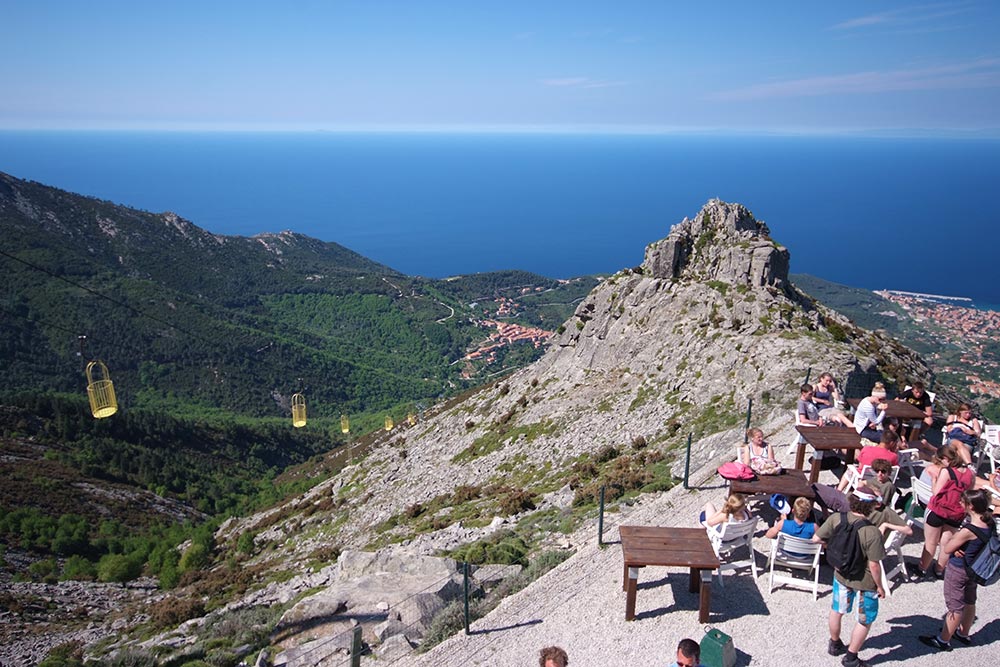 La cabinovia, Isola d'Elba